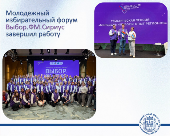 Образовательный электоральный форум молодежи «Выбор. ФМ. Сириус» завершил работу