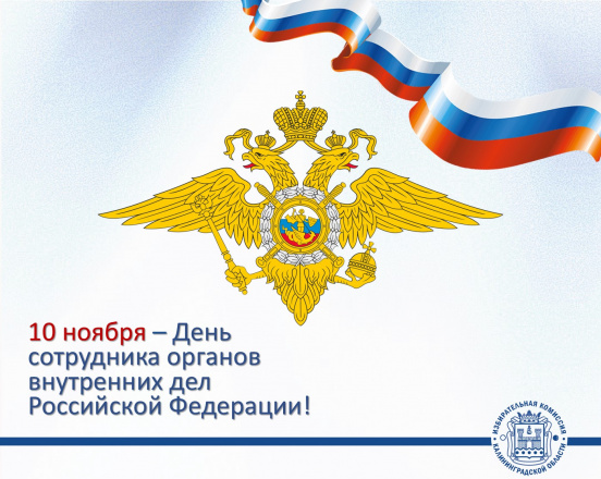 10 ноября – День сотрудника органов внутренних дел Российской Федерации!